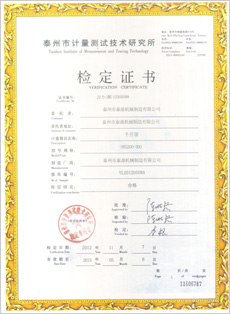 江蘇省企業(yè)產(chǎn)品執(zhí)行標準證書